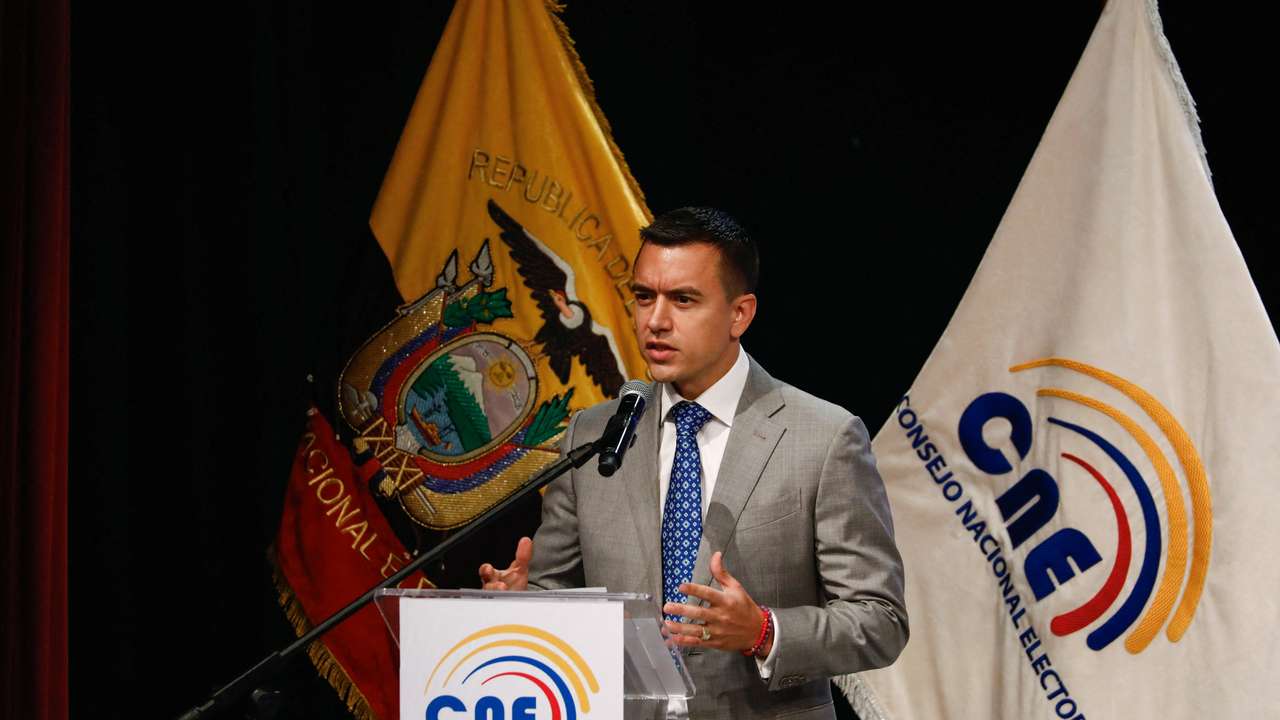 Ecuador's President-elect Noboa receives credentials