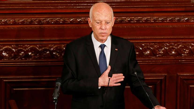 Tunisian president-elect Kais Saied swearing-in ceremony in Tunis