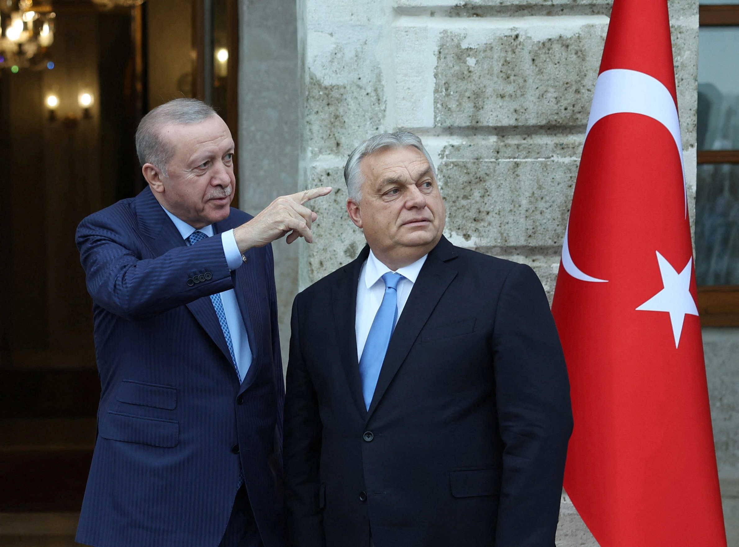 Turkey's President Tayyip Erdogan meets with Hungarian Prime Minister Viktor Orban in Istanbul