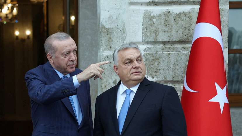 Turkey's President Tayyip Erdogan meets with Hungarian Prime Minister Viktor Orban in Istanbul