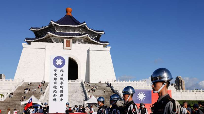 Commemoration of the 80th anniversary of the end of World War Two at Chiang Kai-shek Memorial Hall in Taipei