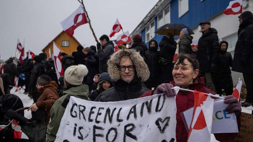 Protesters rally in Greenland against Trump annexation threat