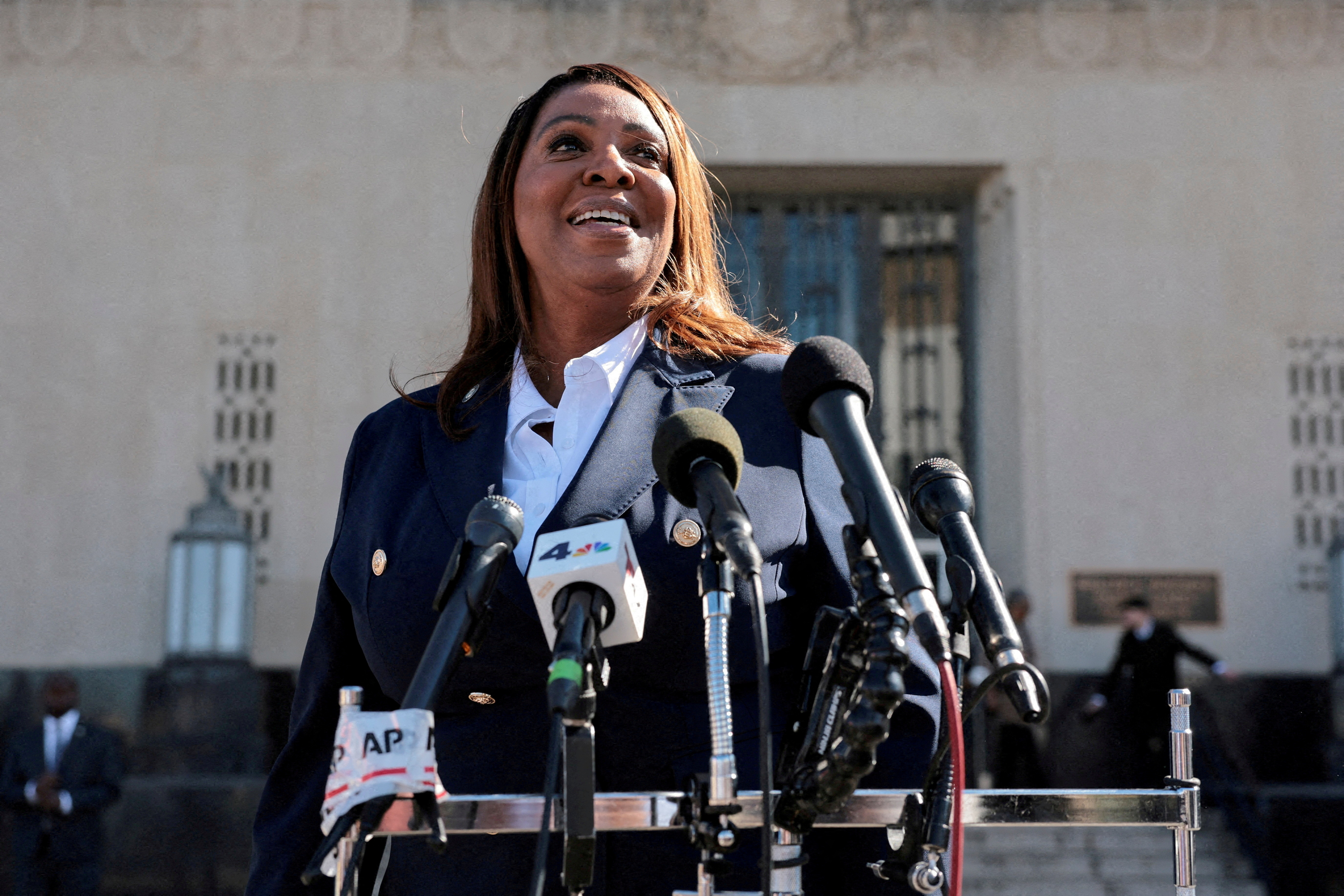 FILE PHOTO: New York Attorney General Letitia James at U.S. District Court for the Eastern District of Virginia
