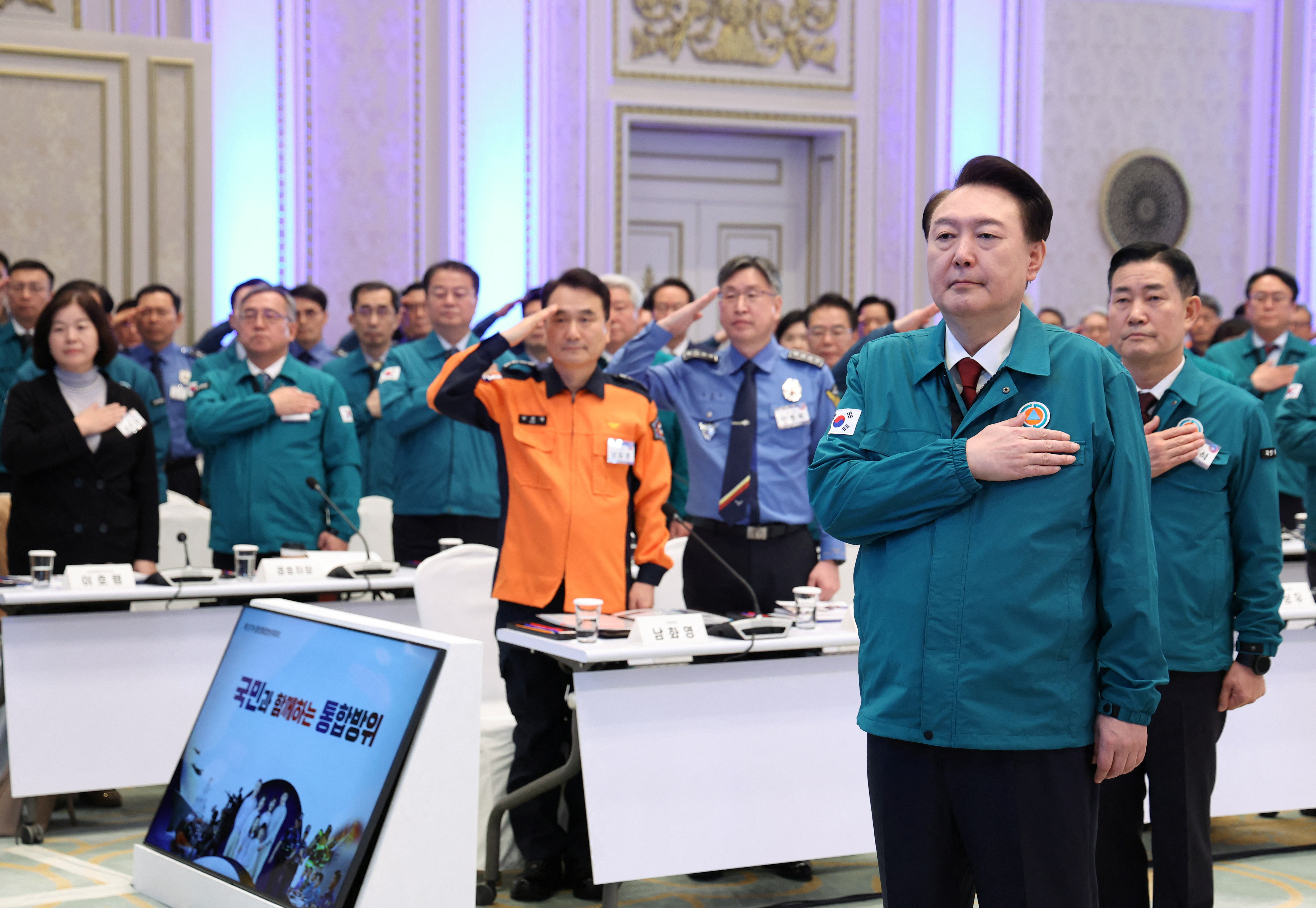 South Korea's Yoon holds meeting with military chiefs