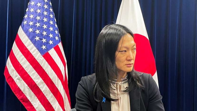 U.S. Special Envoy on North Korean Human Rights Issues Julie Turner in Tokyo