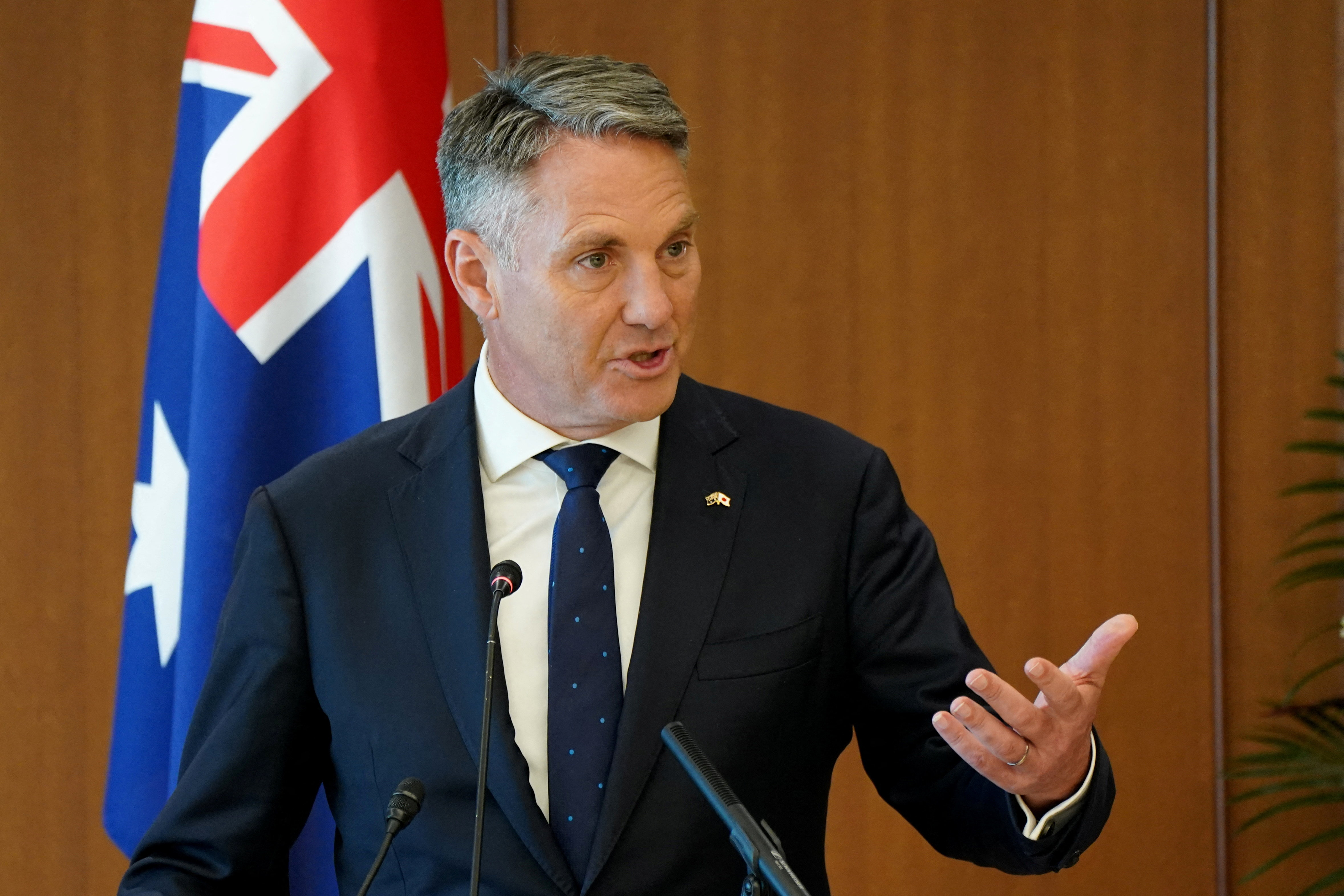 Australia's Defence Minister Marles in Japan to strengthen defence ties