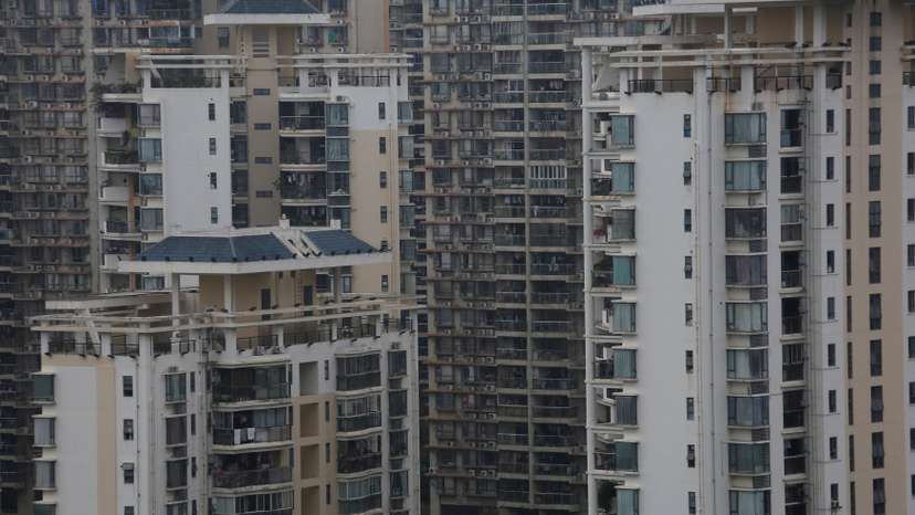 FILE PHOTO: Residential apartments are located in downtown Shenzhen