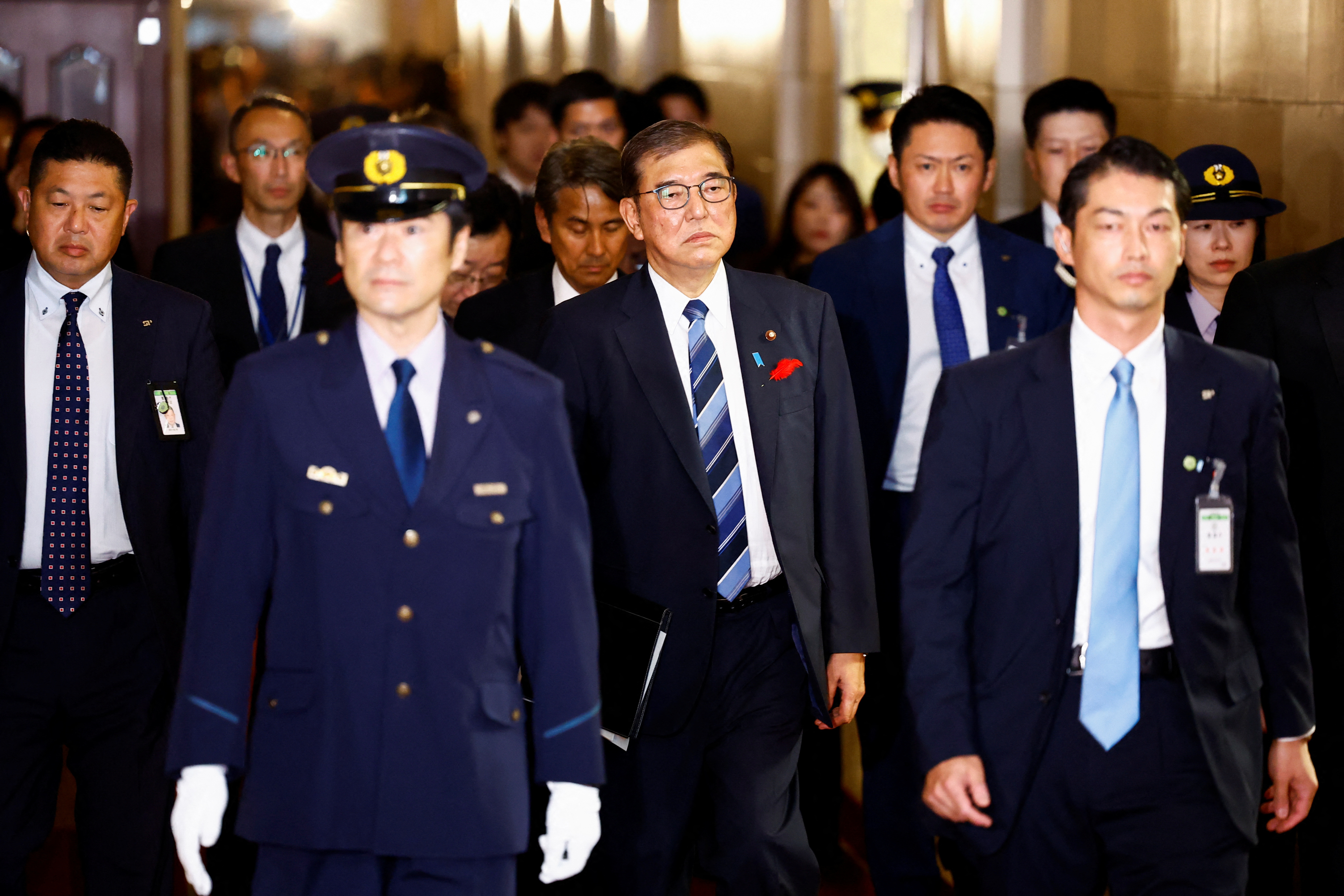Lower house plenary session at the parliament, in Tokyo