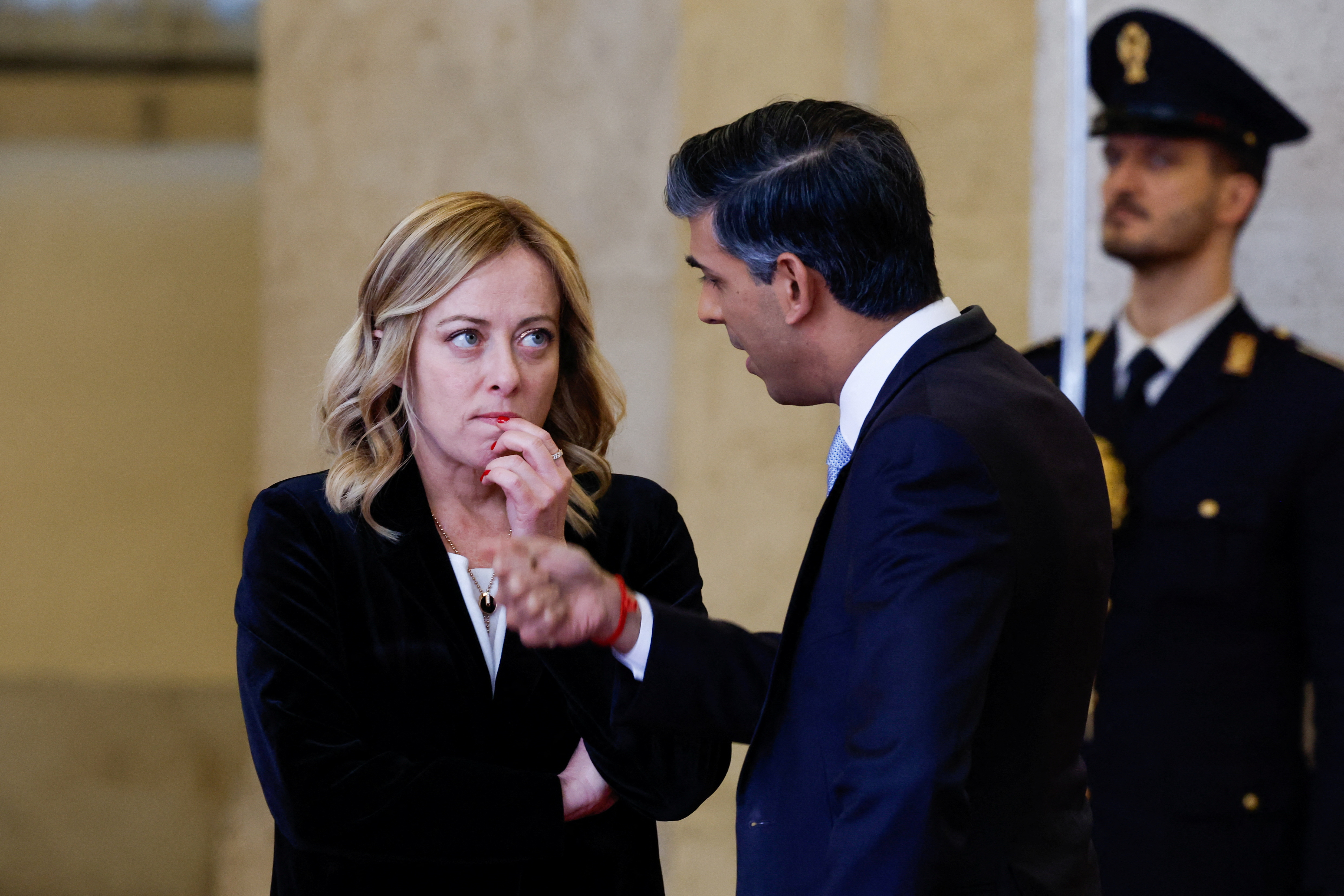 Italy's PM Meloni meets Britain's PM Sunak in Rome