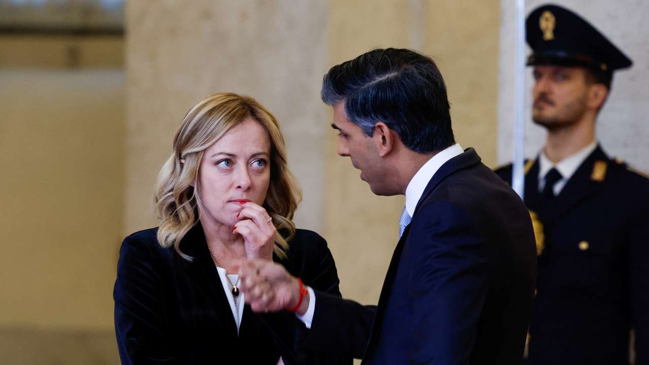 Italy's PM Meloni meets Britain's PM Sunak in Rome