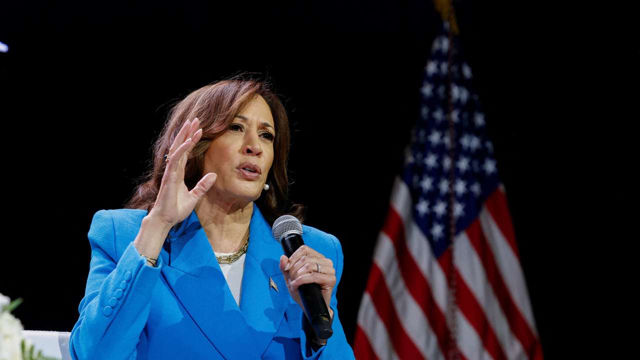 U.S. Vice President Harris attends the Essence festival in New Orleans