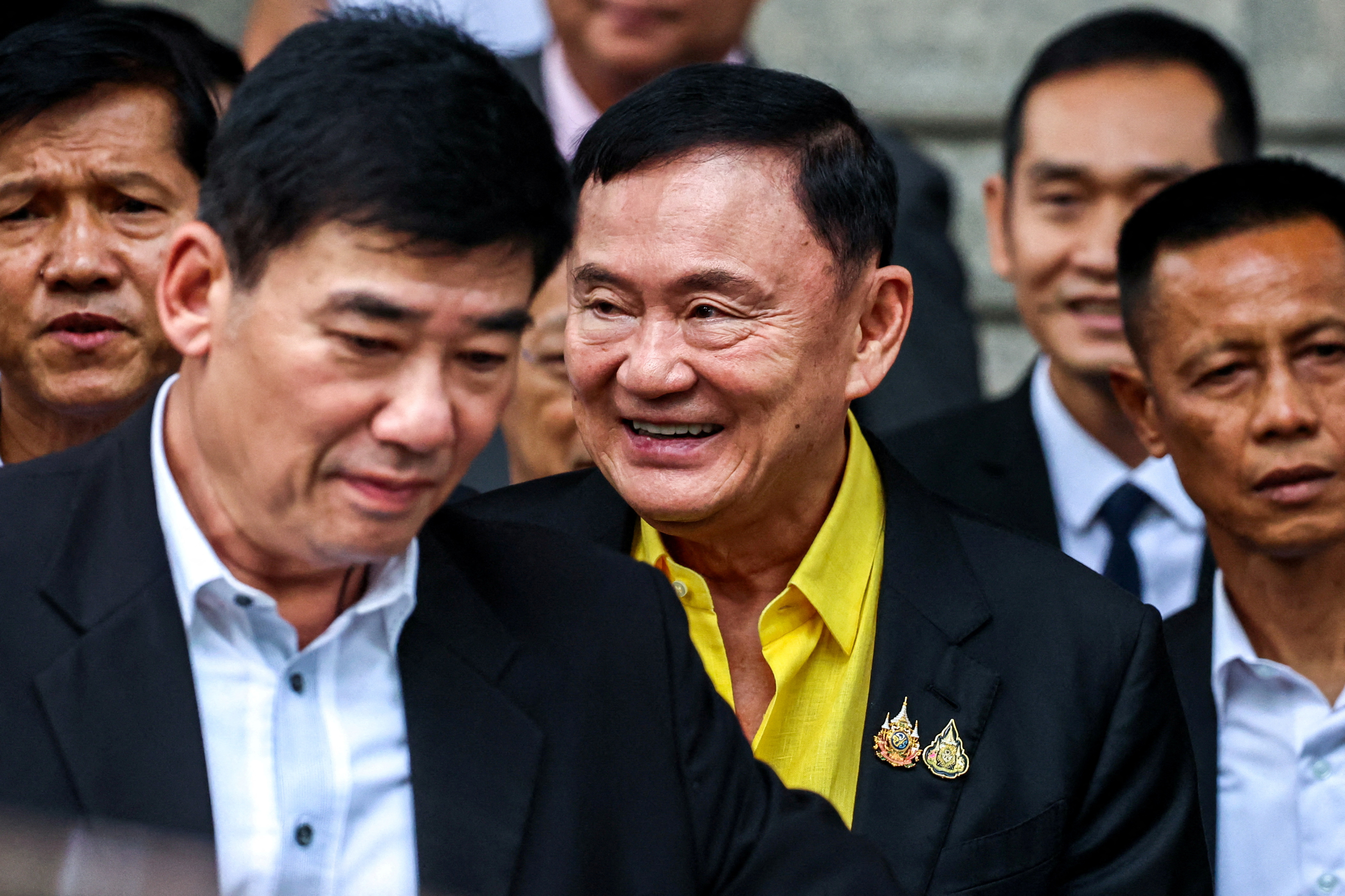 FILE PHOTO: Former Thai PM Thaksin Shinawatra's hearing at the Criminal Court in Bangkok