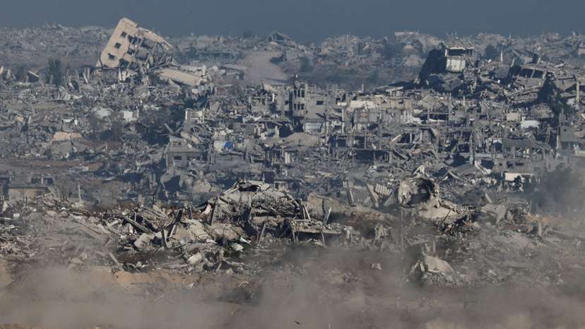 Israeli tank maneuvers in Gaza, as seen from Israel