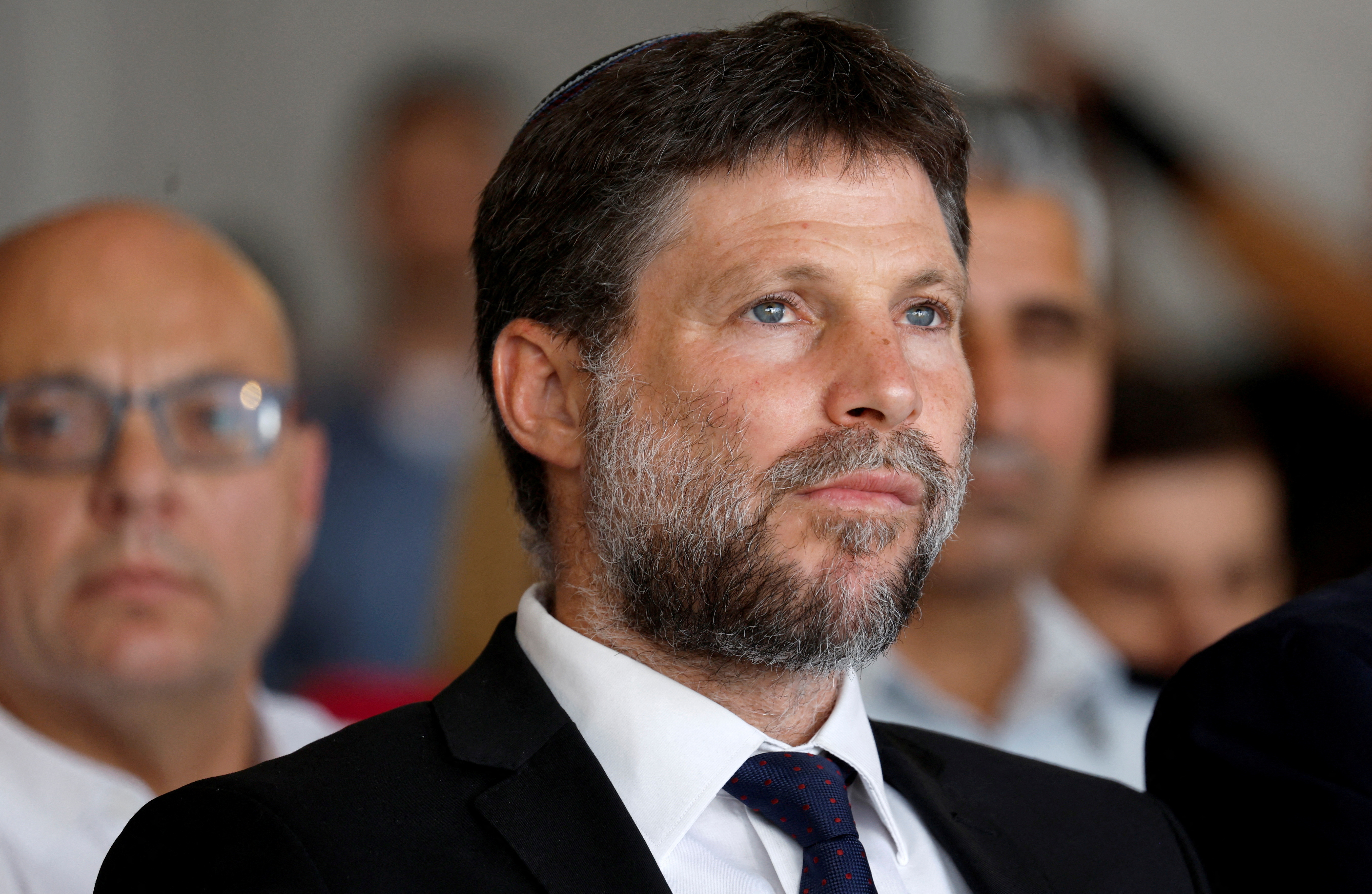 FILE PHOTO: Israeli Finance Minister Bezalel Smotrich in Petah Tikva, Israel