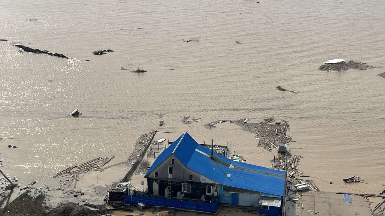 Flooding in northern Kazakhstan