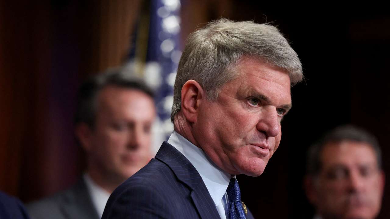 FILE PHOTO: Press conference on the impeachment of U.S. Secretary of Department of Homeland Security Mayorkas on Capitol Hill in Washington