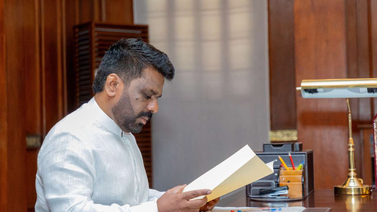 Oath taking ceremony of Sri Lanka's newly elected President Anura Kumara Dissanayake