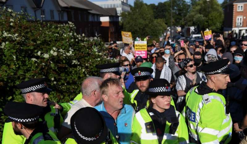 Anti-immigration protests in Britain