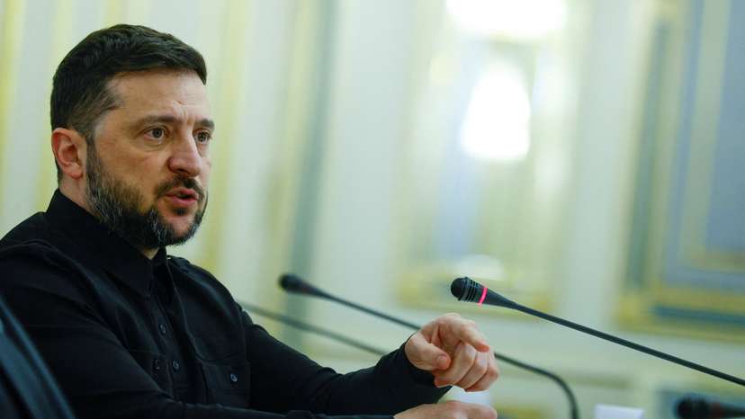 Dutch Foreign Minister van Weel meets with Ukraine's President Zelenskiy in Kyiv