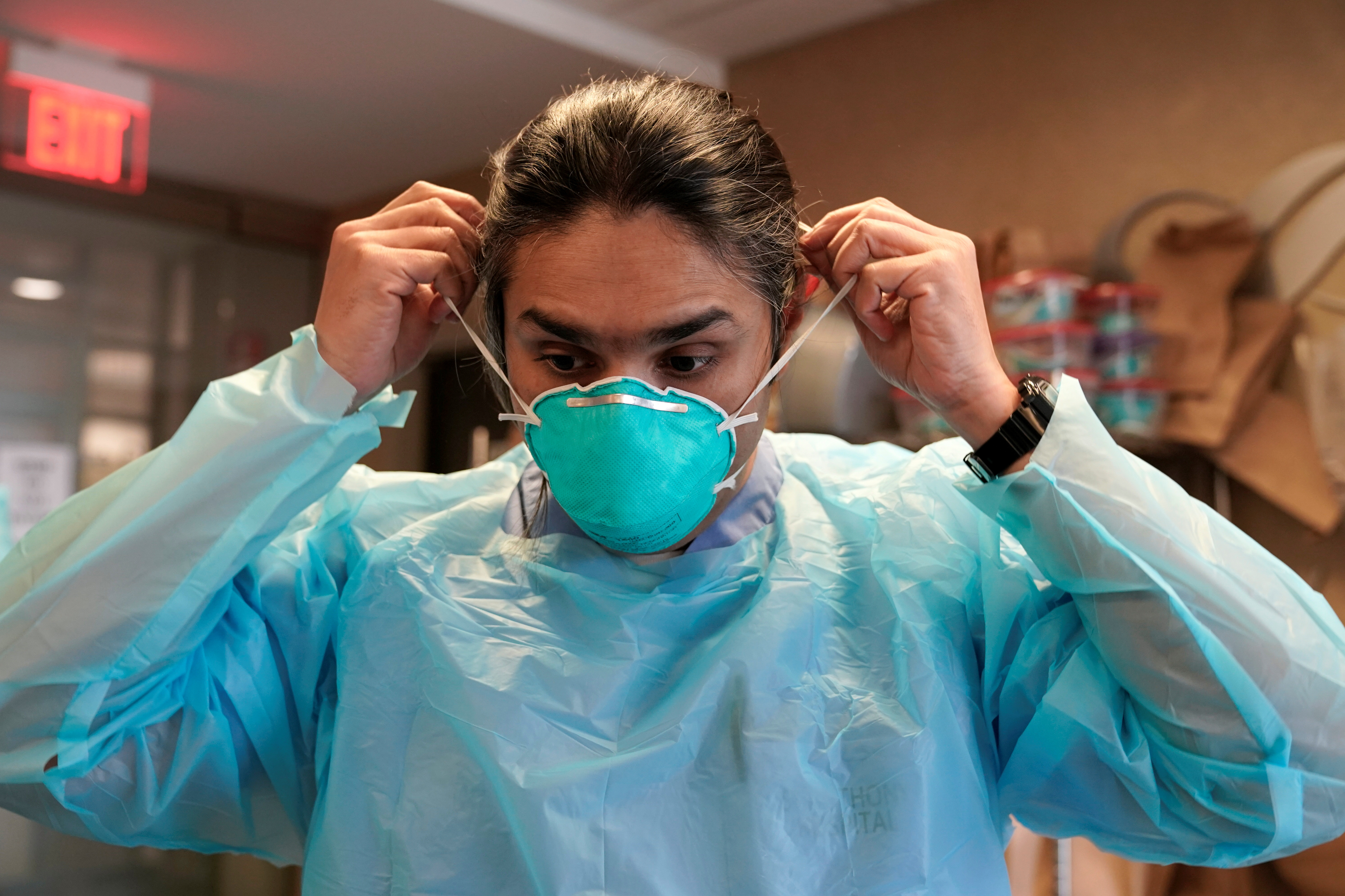 FILE PHOTO: Inside a COVID-19 ward in Oklahoma City