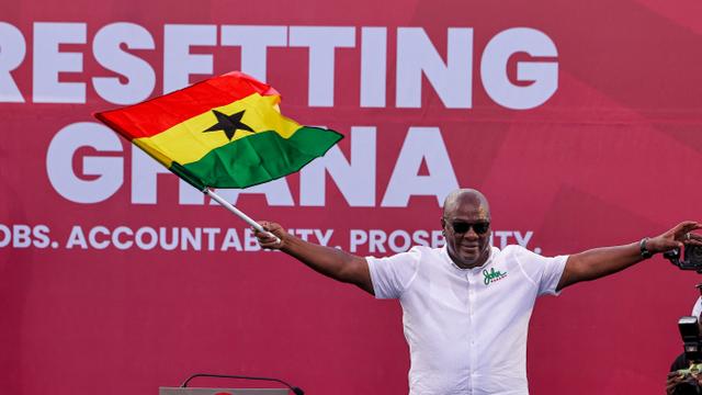 Final campaign rally of Ghana's NDC presidential candidate Mahama, in Accra
