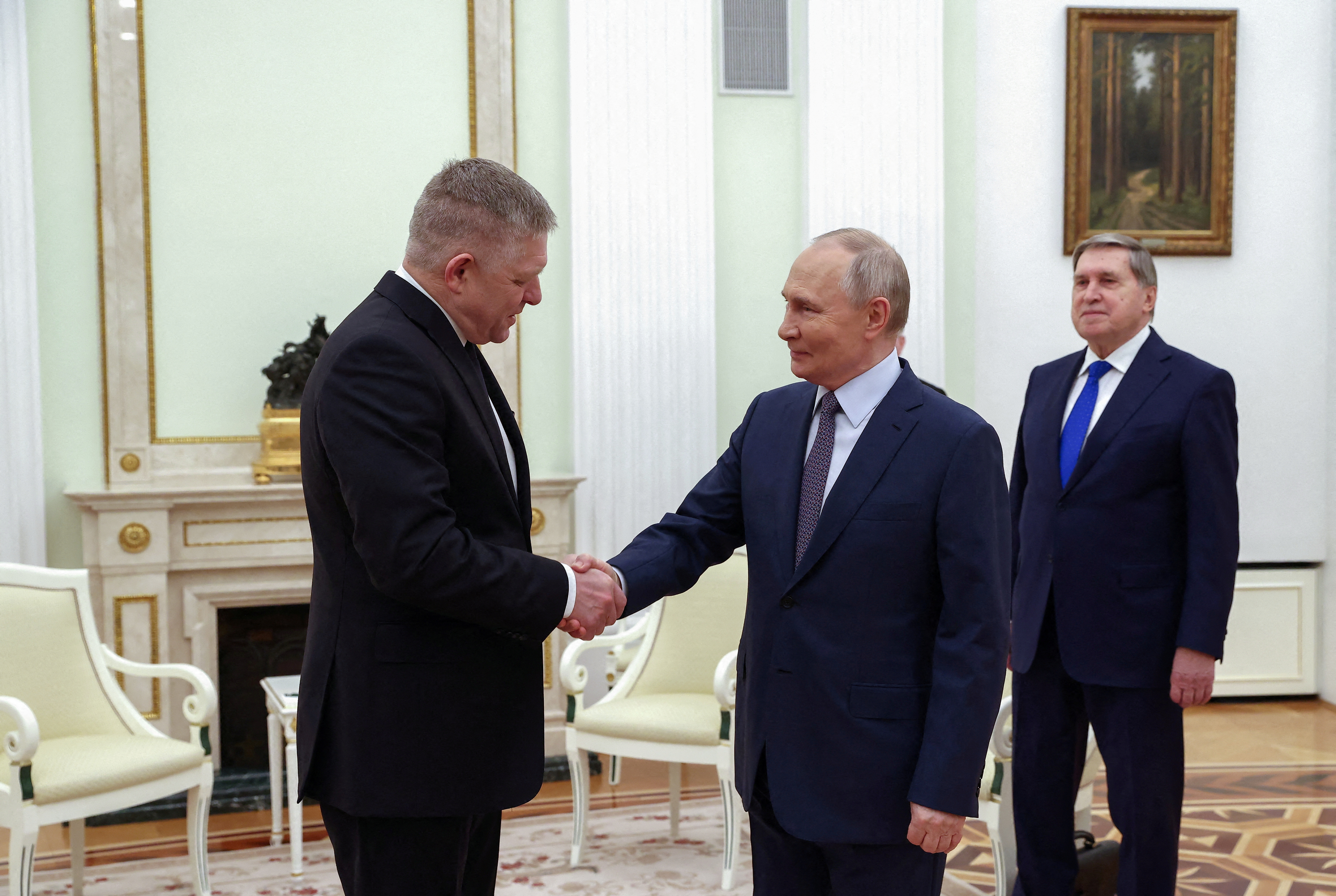 Russian President Putin meets Slovak Prime Minister Fico in Moscow