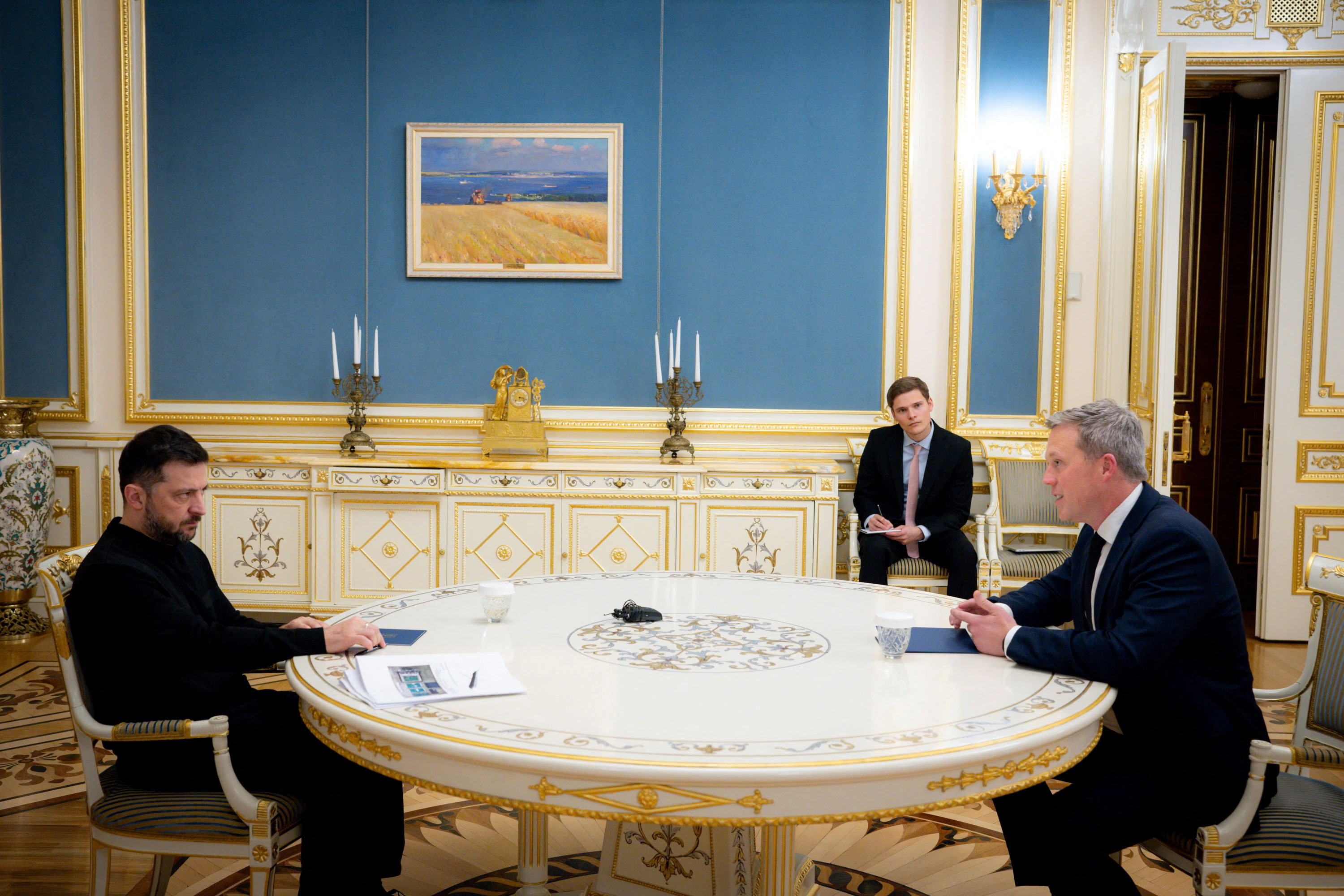 U.S. Army Secretary Driscoll meets with Ukraine's President Zelenskiy in Kyiv