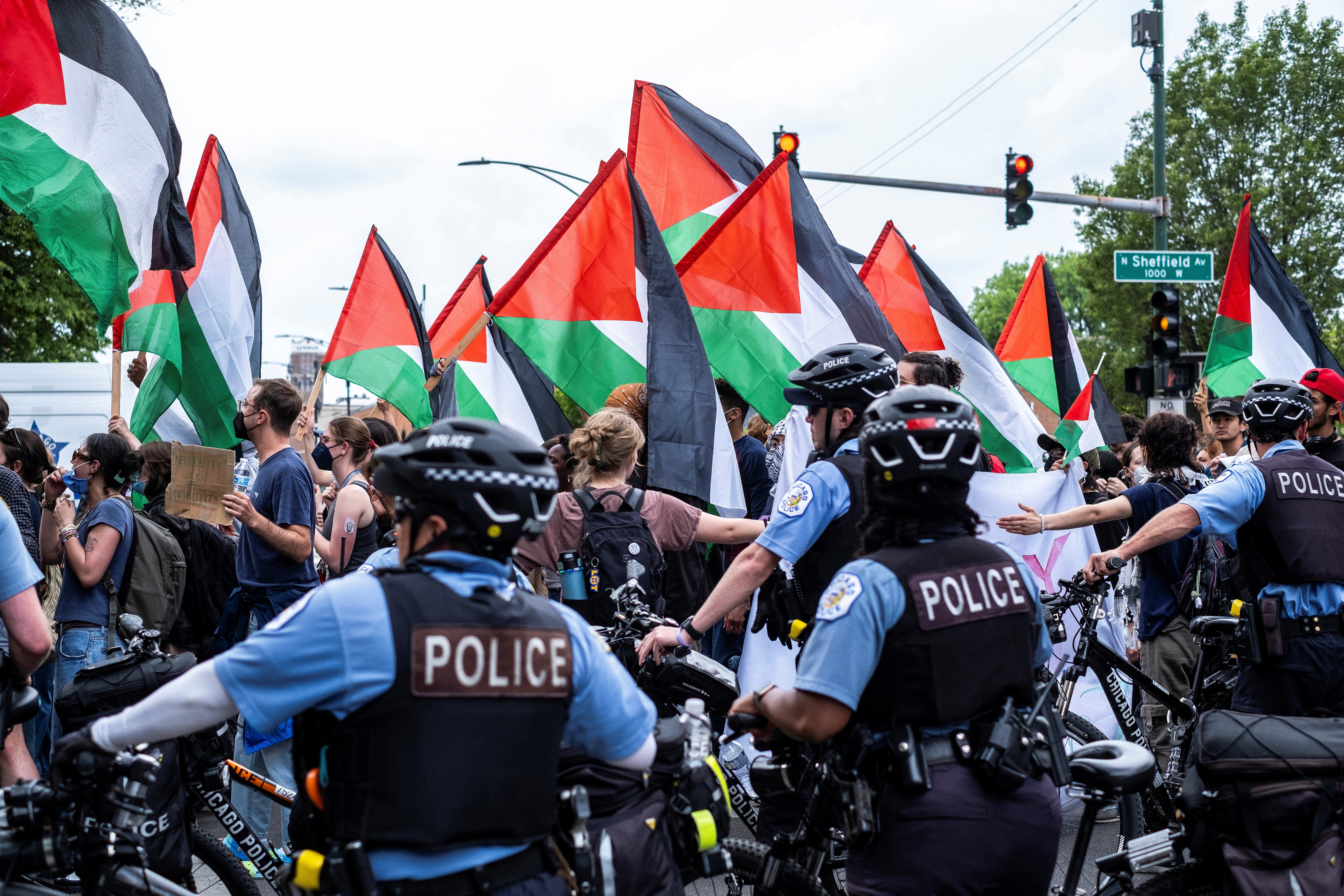 Police break up pro-Palestinian encampment at DePaul University in Chicago