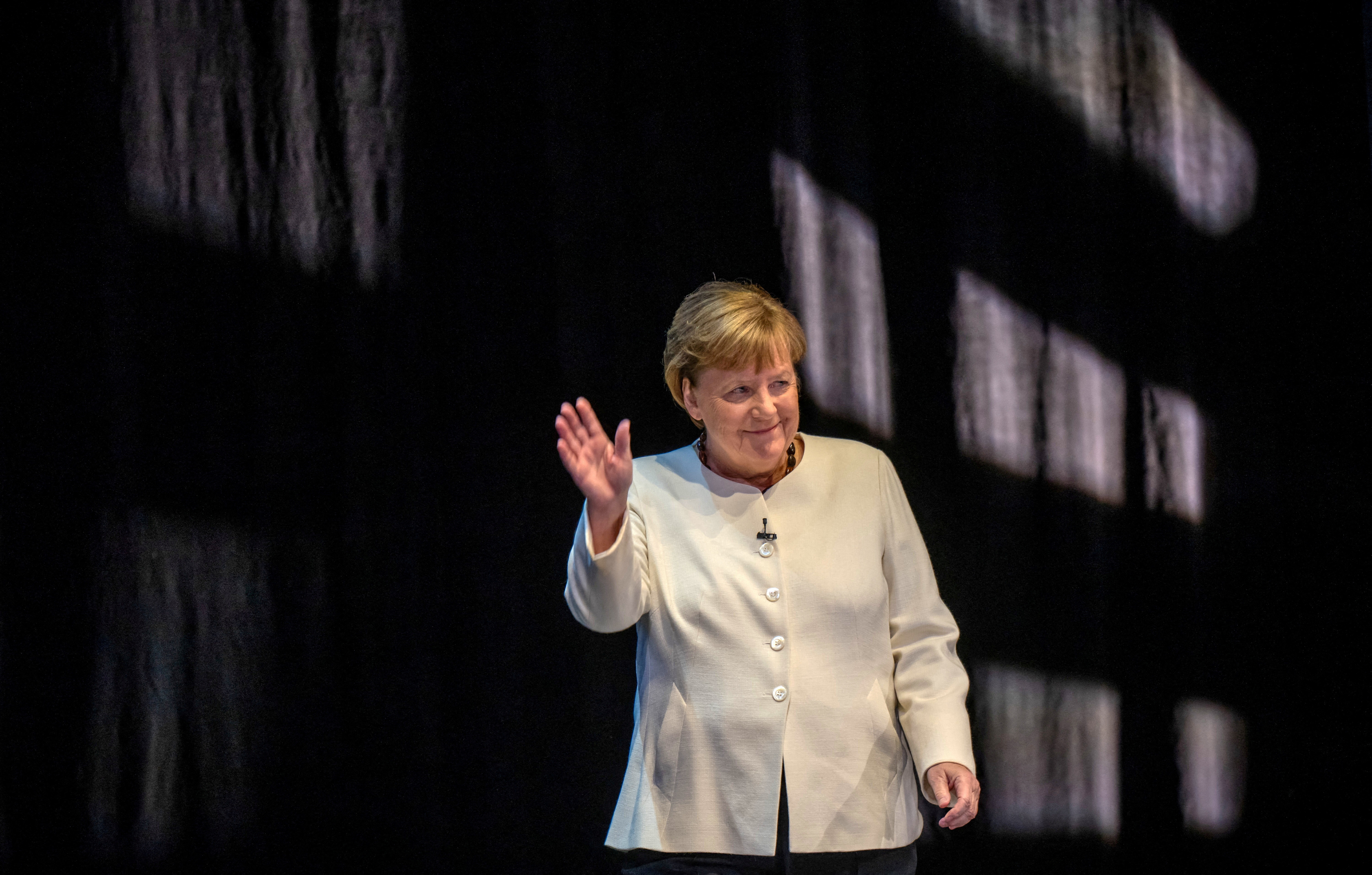 FILE PHOTO: Former German Chancellor Merkel presents her memoirs in Berlin