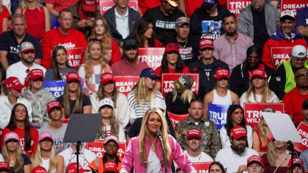 Campaign stop for Republican presidential nominee and former U.S. President Donald Trump in Macon
