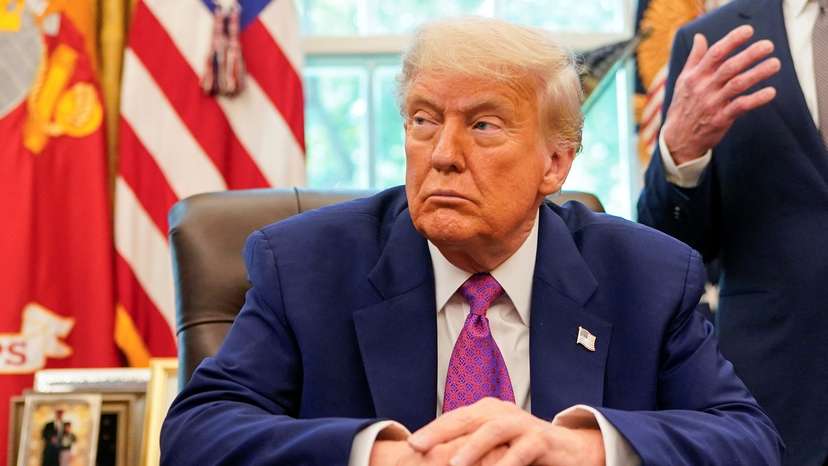 U.S. President Trump at the White House in Washington