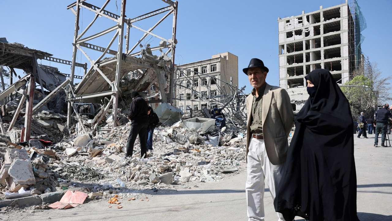 Aftermath of a strike on a police station, amid the U.S.-Israeli conflict with Iran, in Tehran