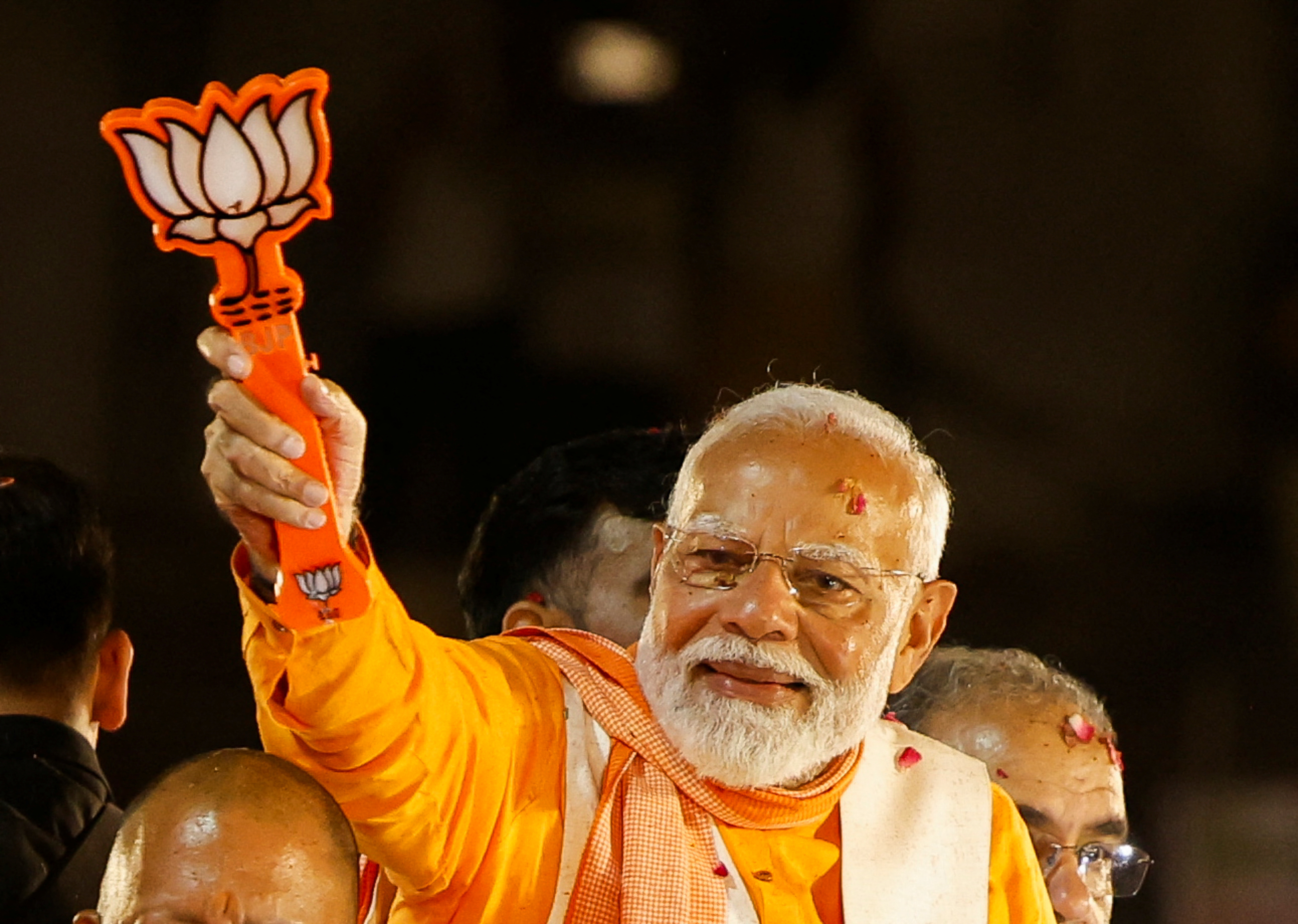 India's PM Modi holds a roadshow, in Varanasi