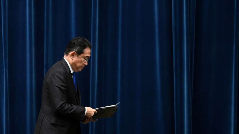 Japan's PM Kishida holds a press conference, in Tokyo