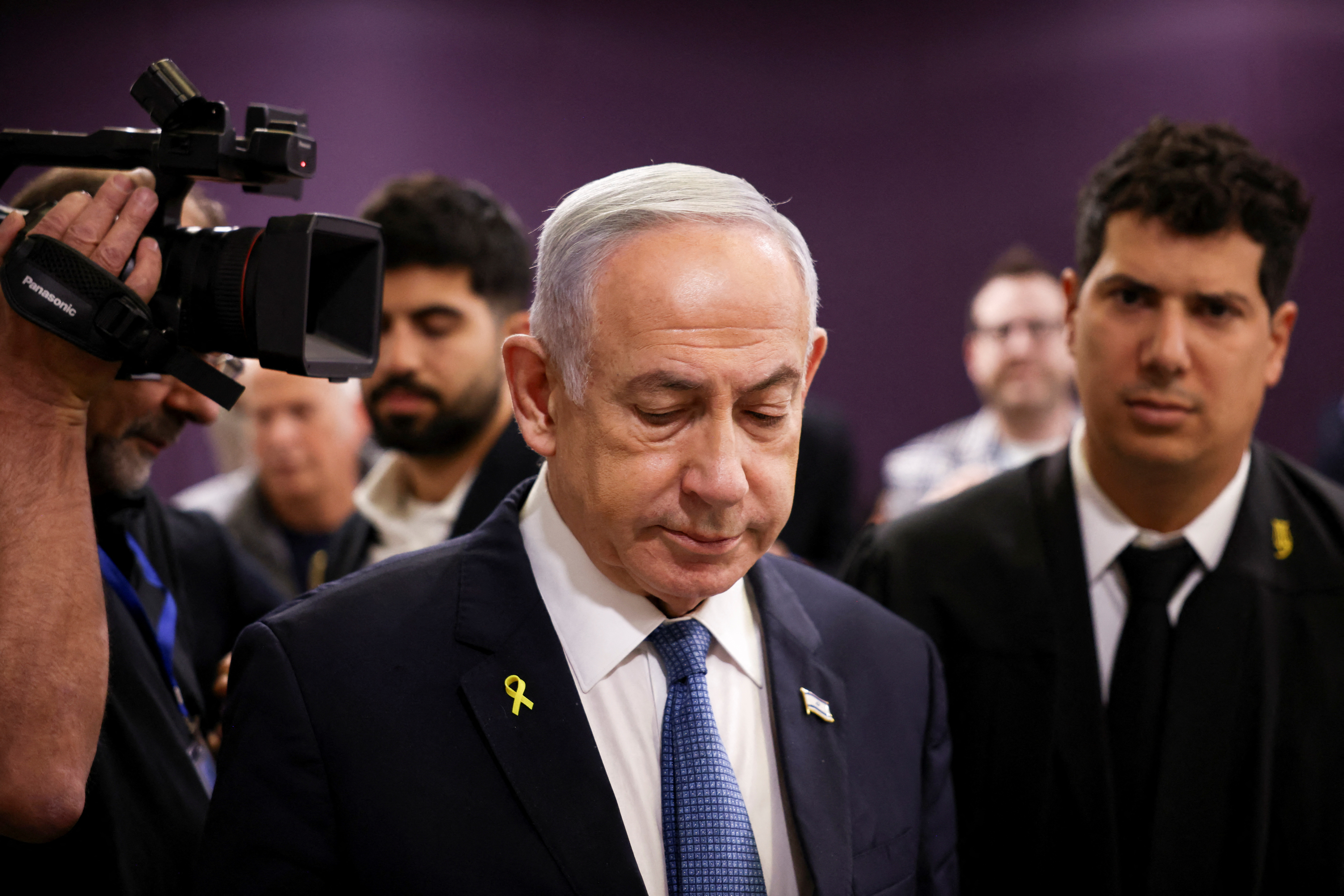 Israeli PM Netanyahu continues testifying in his long-running corruption trial, in Tel Aviv court