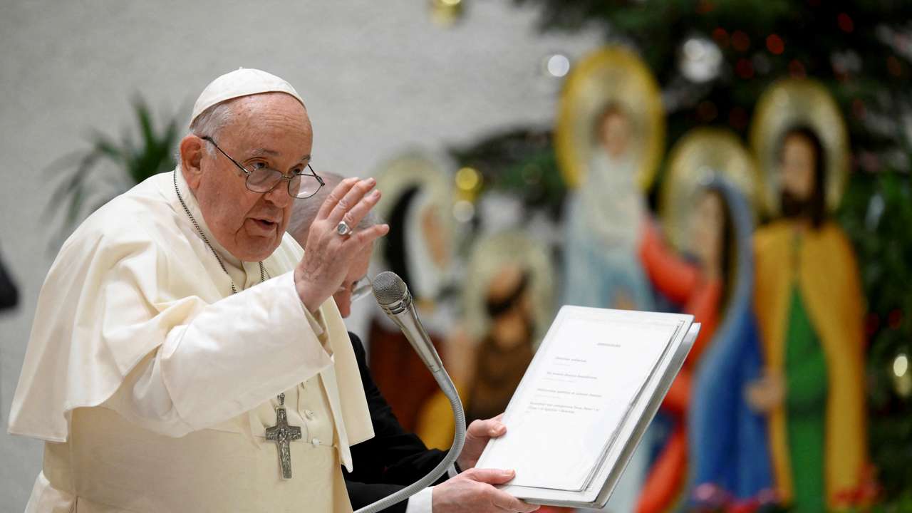 Pope Francis holds a weekly general audience at the Vatican