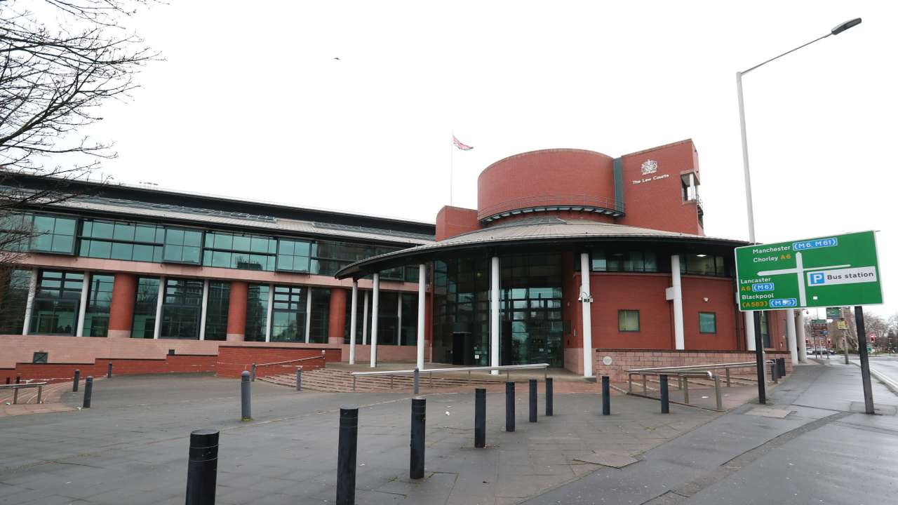 General view of the entrance to the Preston Crown Court