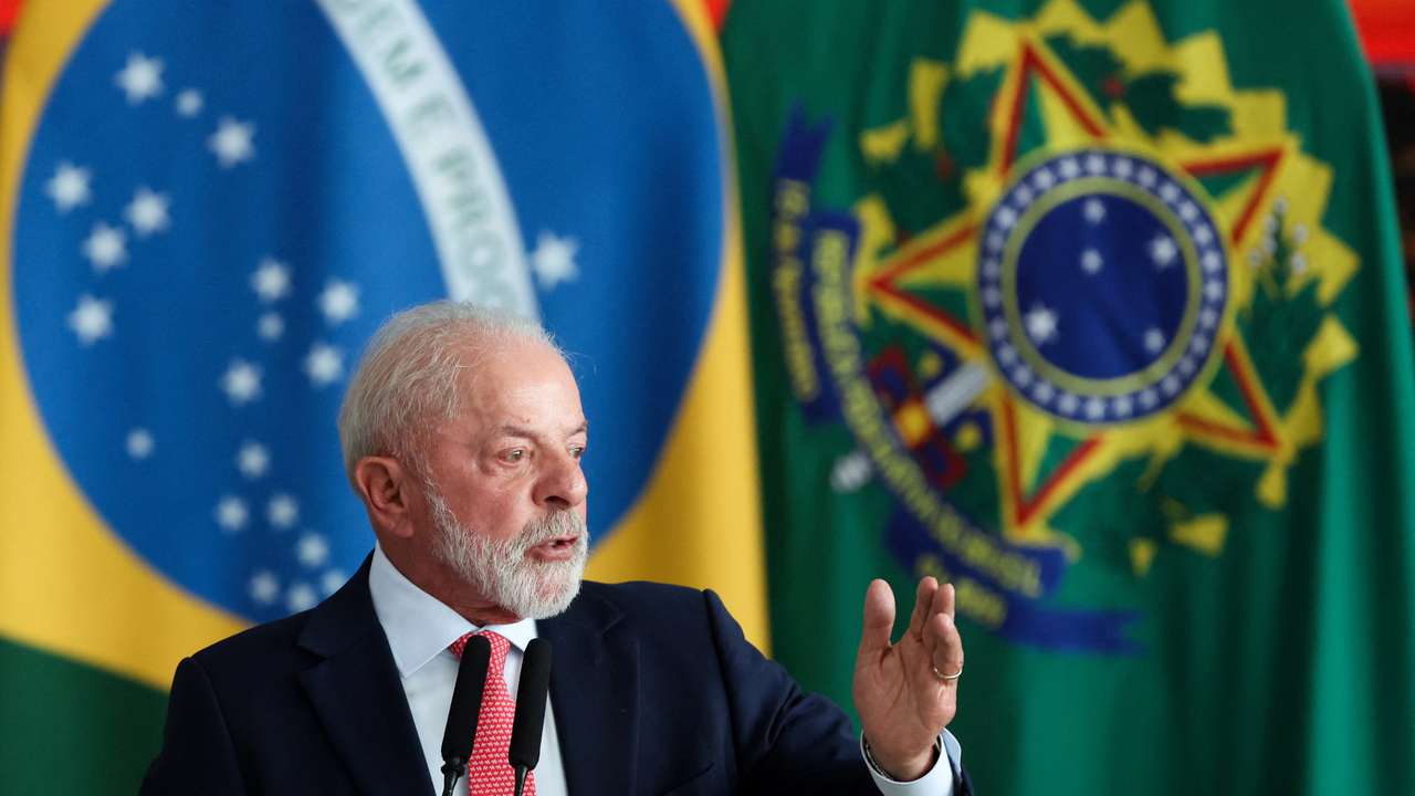 Ceremony to mark the third anniversary of Bolsonaro's failed coup attempt, in Brasilia