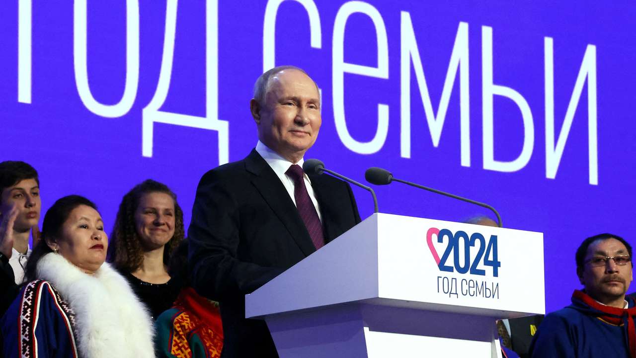FILE PHOTO: Russian President Putin speaks at the Family - Loved Ones all-Russian family forum in Moscow