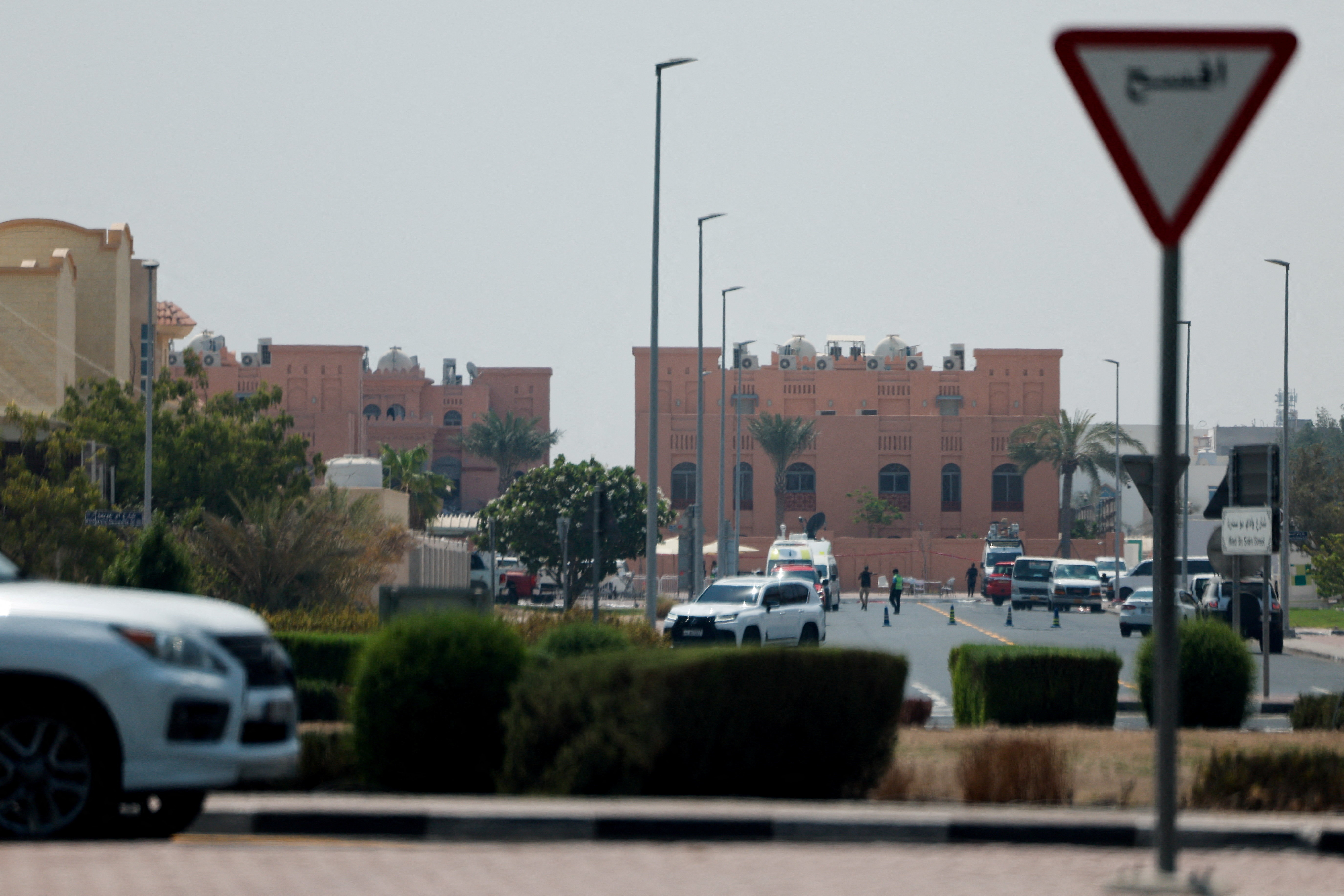 Aftermath of an Israeli attack on Hamas leaders, in Doha