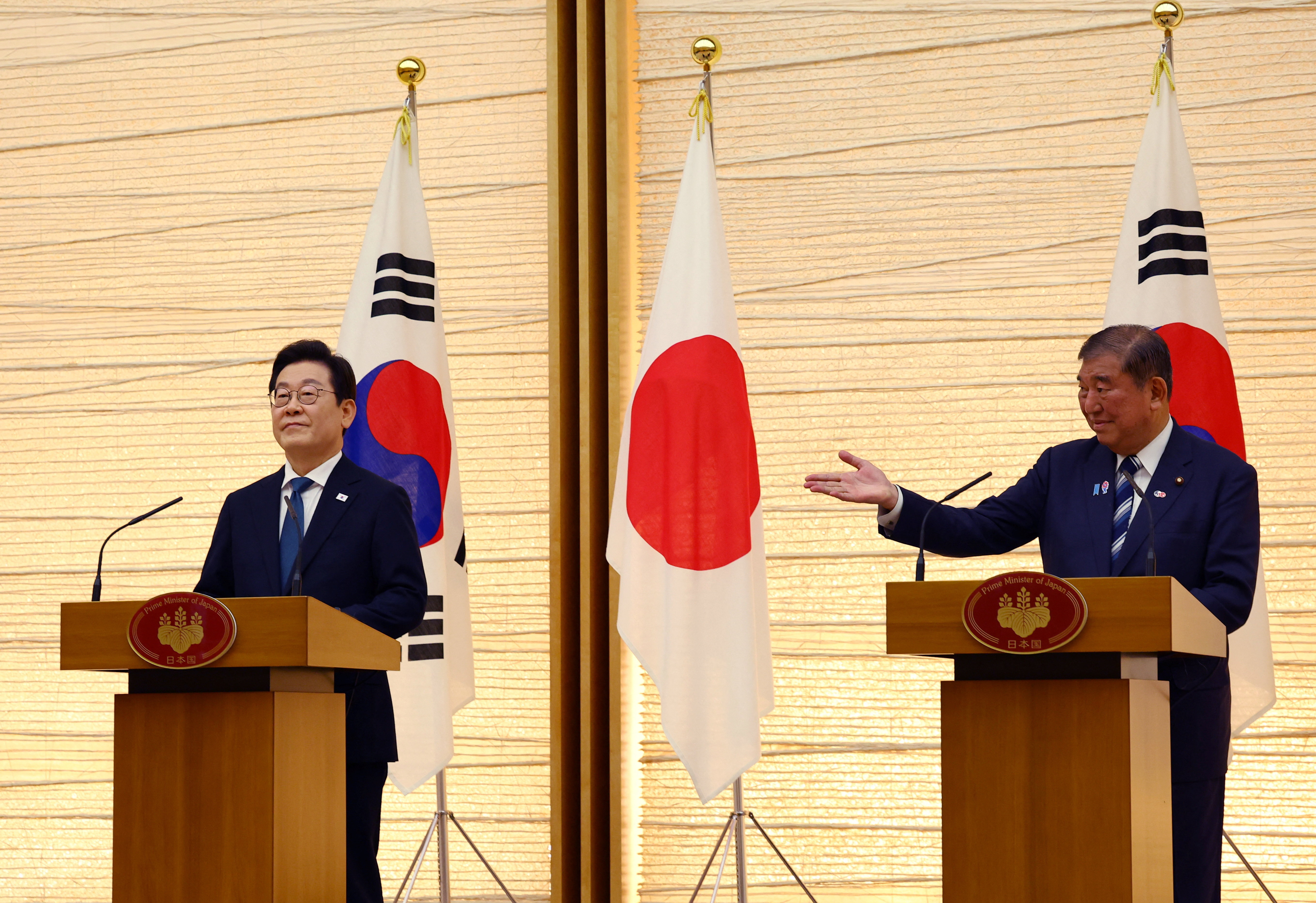 South Korea's President Lee Jae Myung meets Japan's Prime Minister Shigeru Ishiba in Tokyo