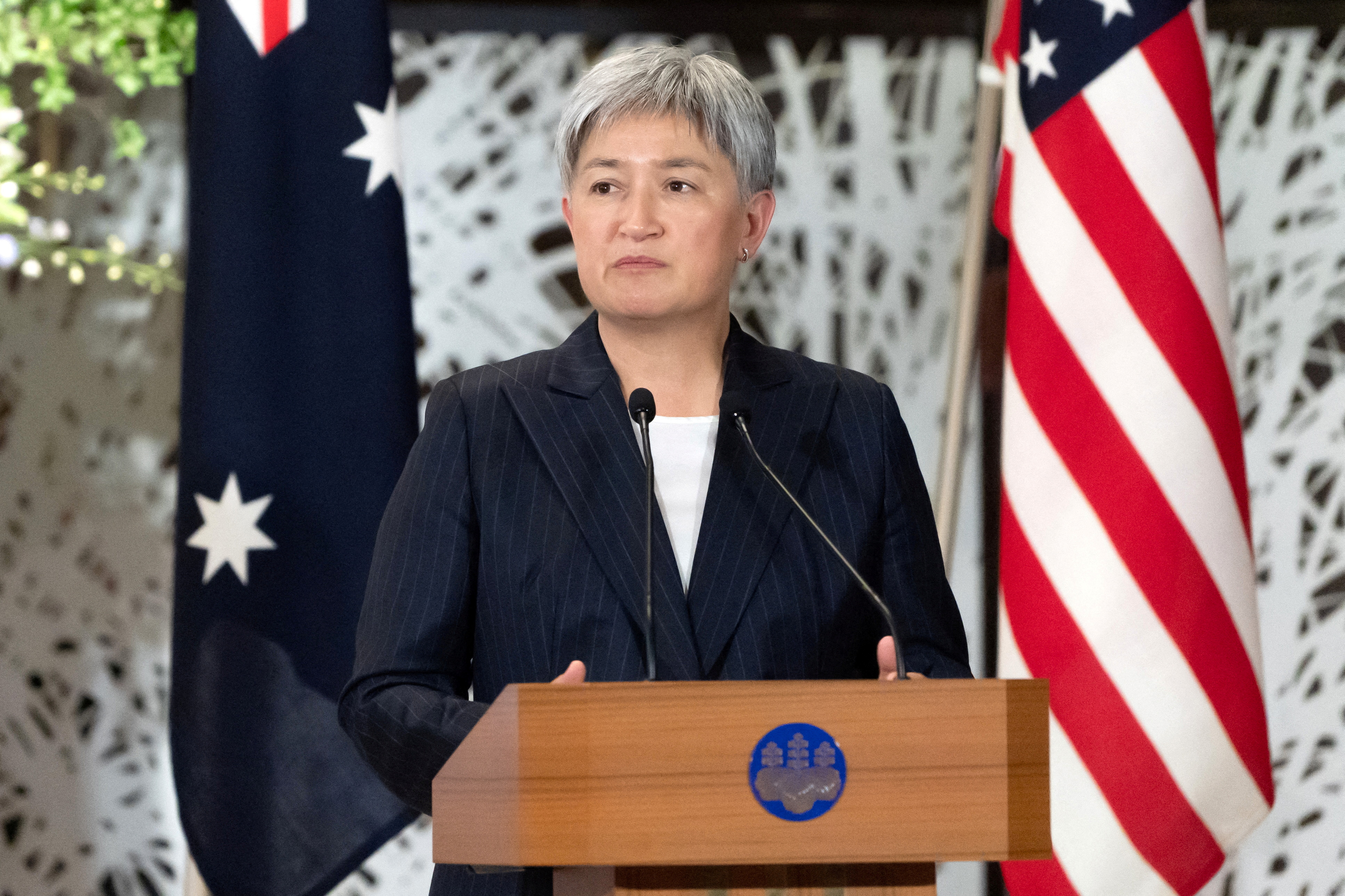 FILE PHOTO: Australia's Foreign Minister Penny Wong in Tokyo
