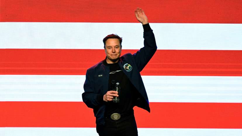 U.S. President Trump's adviser Elon Musk holds a rally, in Green Bay