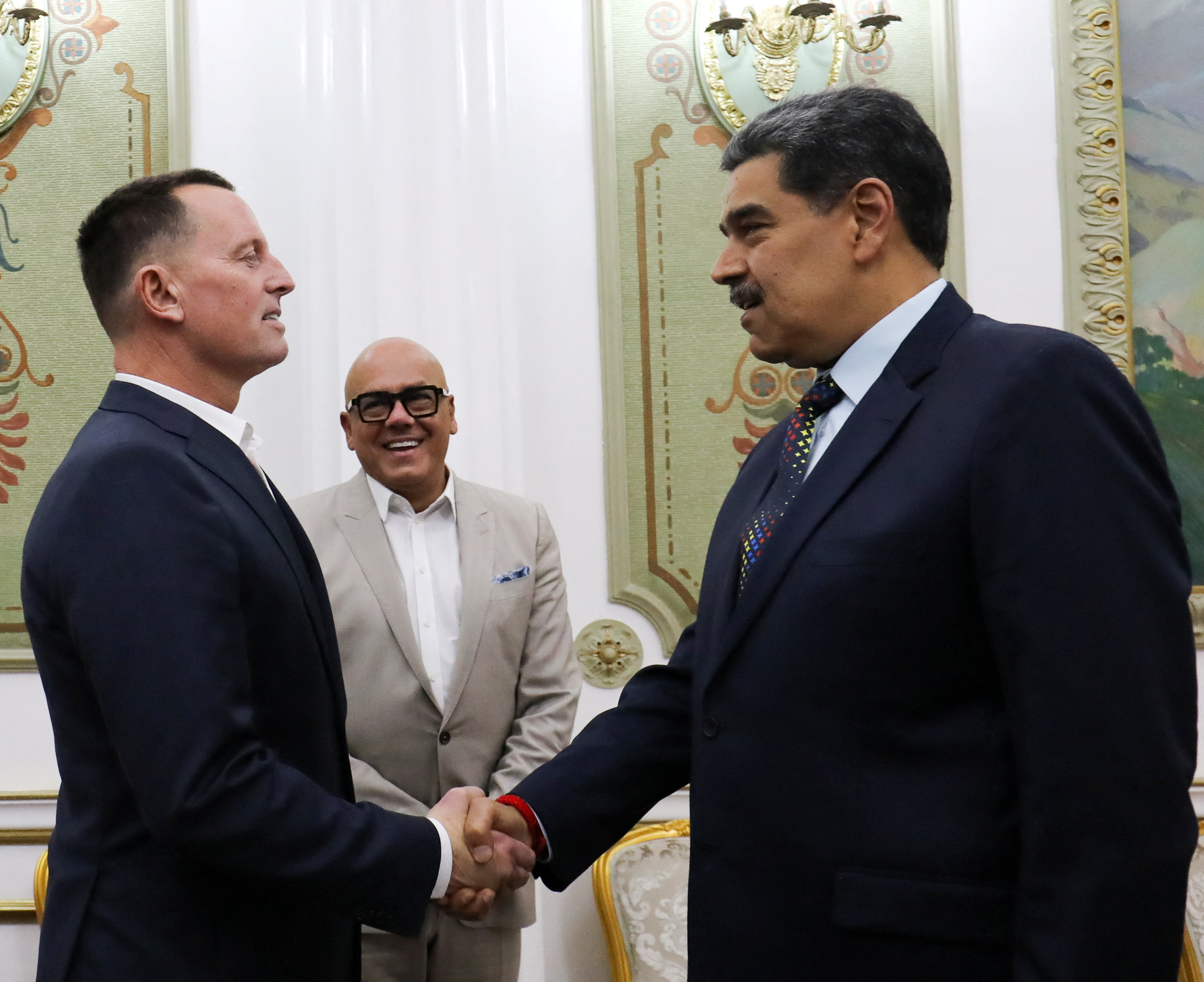 Venezuela’s President Maduro and U.S. President Trump’s envoy Grenell meet, in Caracas