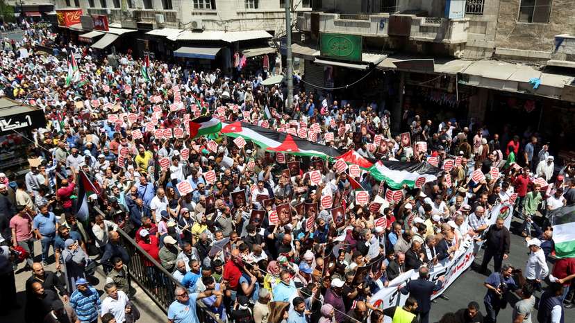 FILE PHOTO: Protest in support of Palestinians in Gaza, in Amman