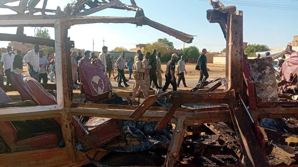 Aftermath of shelling by the Rapid Support Forces on Omdurman