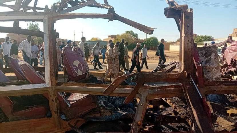 Aftermath of shelling by the Rapid Support Forces on Omdurman