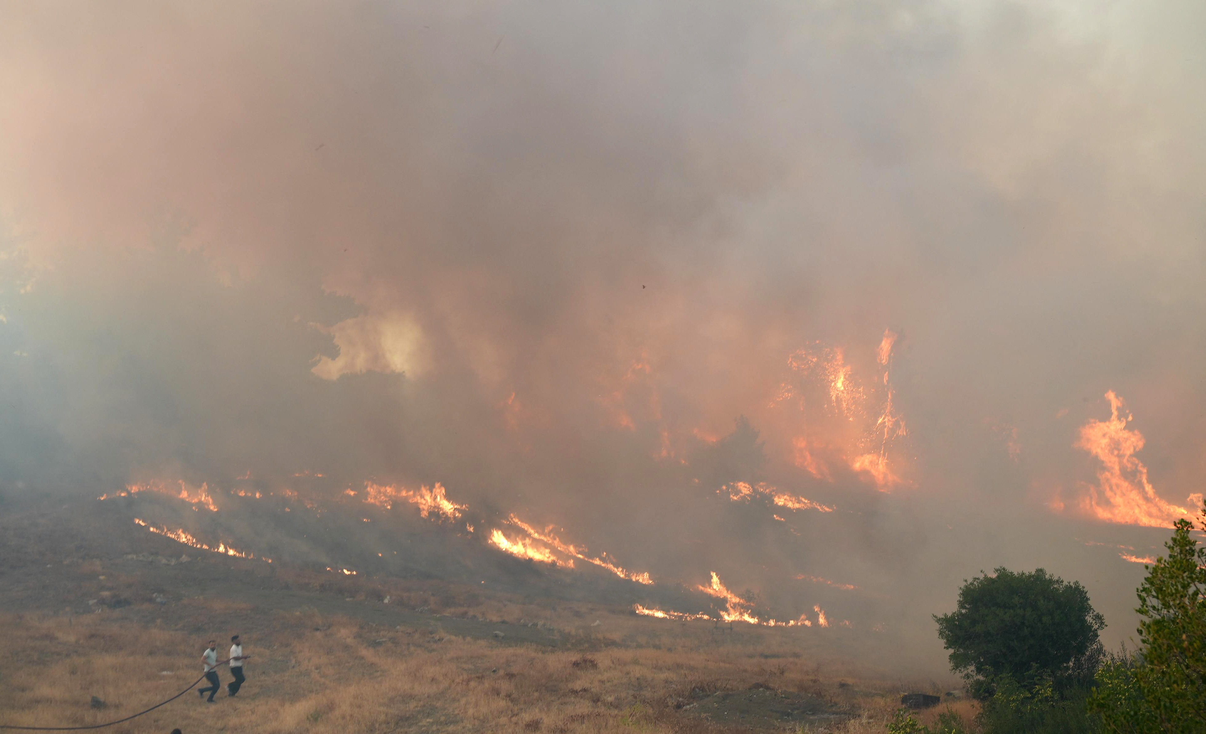 Wildfire in Turkey's Bursa province