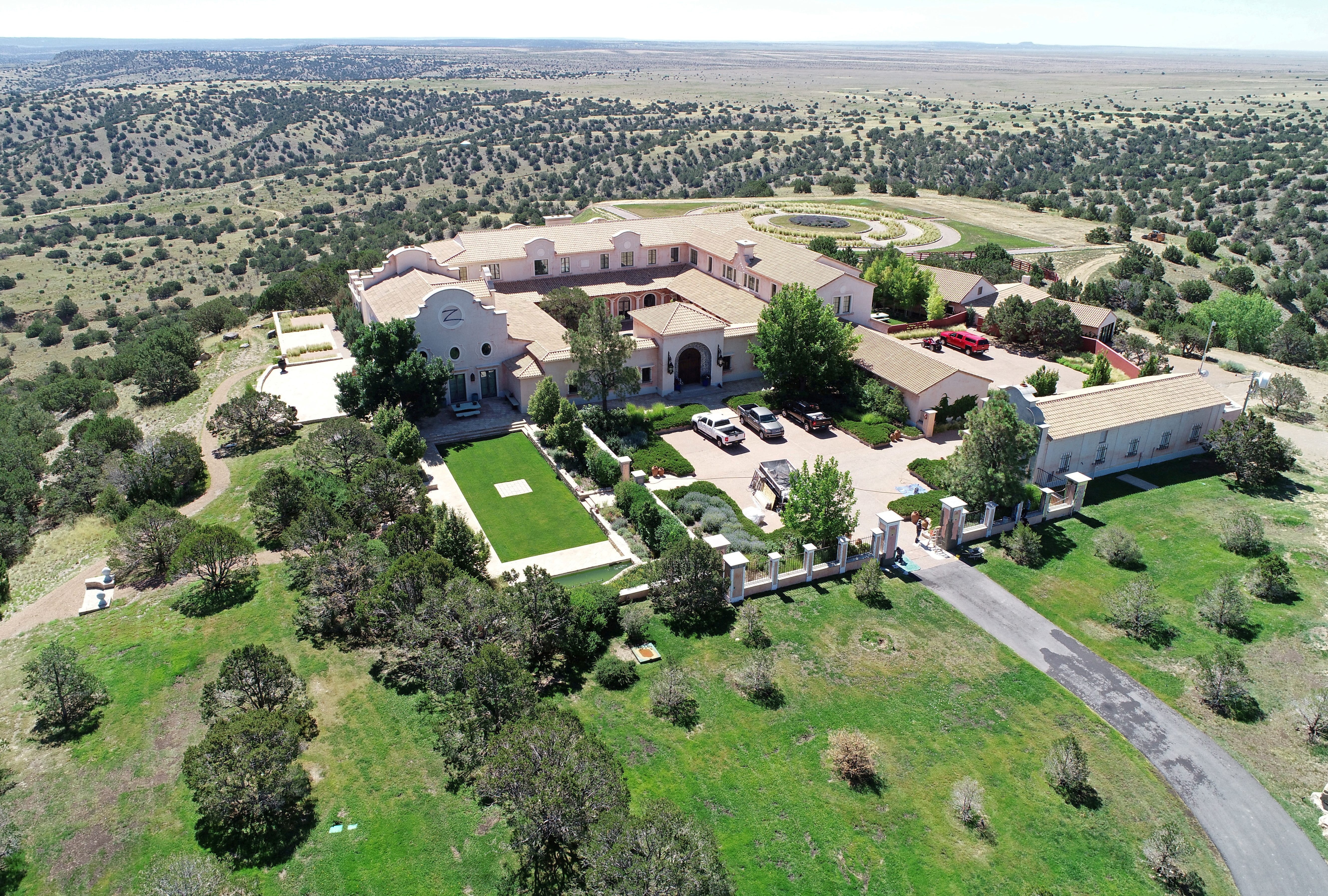 FILE PHOTO: FILE PHOTO: Zorro Ranch is seen in an aerial view near Stanley, New Mexico