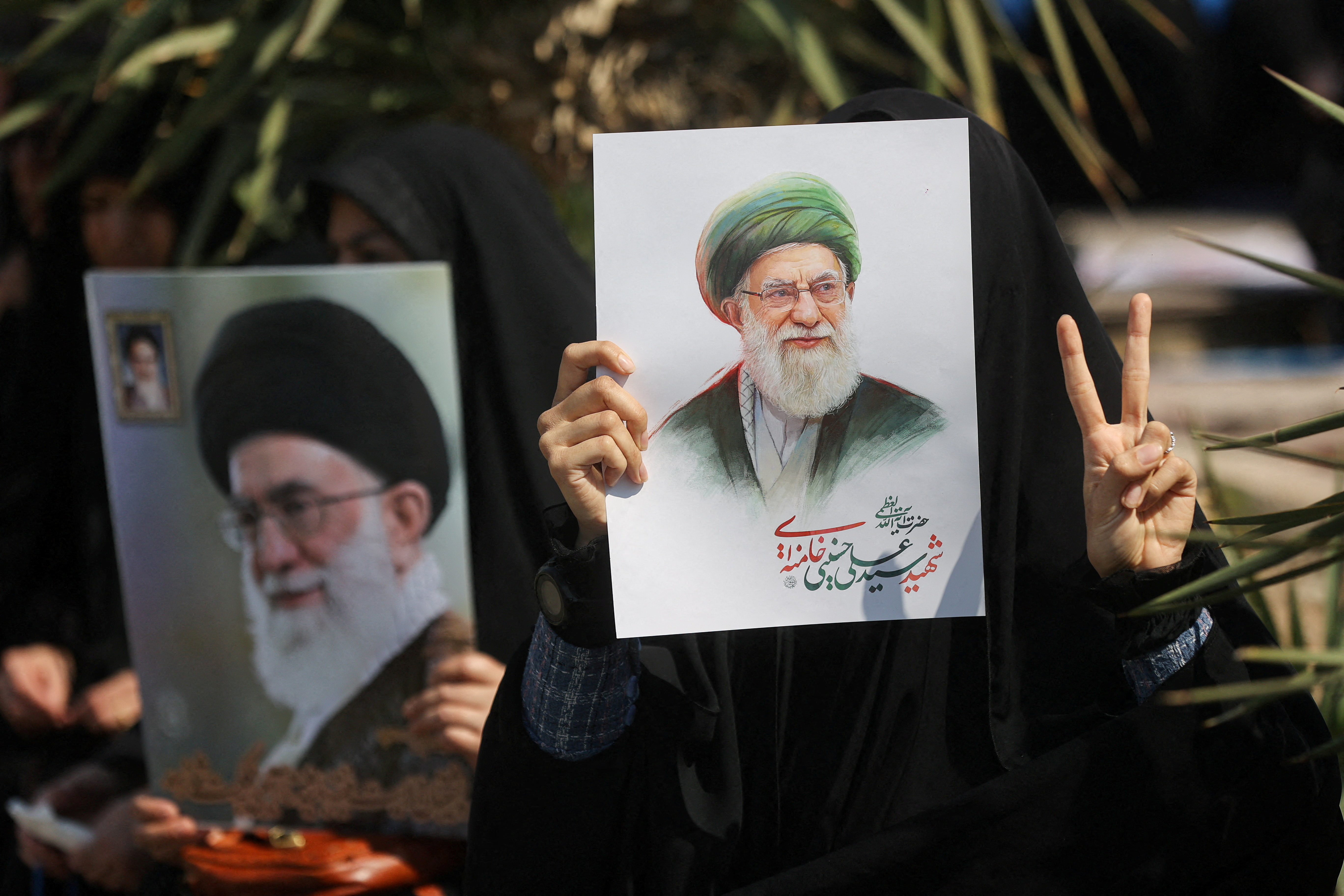 FILE PHOTO: People attend an anti-Israeli and U.S rally in Tehran